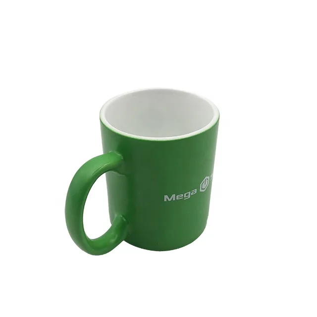 

Creative Gifts Advertising Logo Print 11Oz Coffee Large Shape Cup Straight Ceramic Mugs, Customized colors acceptable