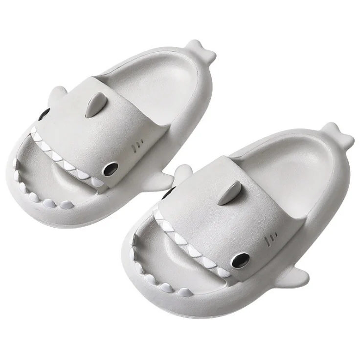 

Stereoscopic Shark EVA Slippers For Baby Summer Home Kid's Non-slip Soft Sole Children's Slippers, As pic