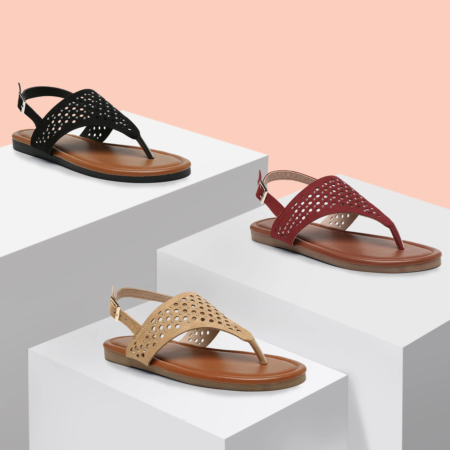 

Fashion Wholesale Gladiator Sandals Women Flat Channel Sandals 2021 For Ladies, 4 colors