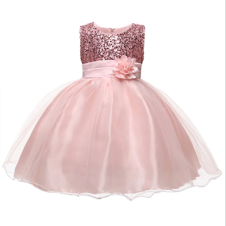 

Princess Flower Girl Dress Summer Wedding Birthday Party Dresses For Girls Children's Costume New Year kids clothes