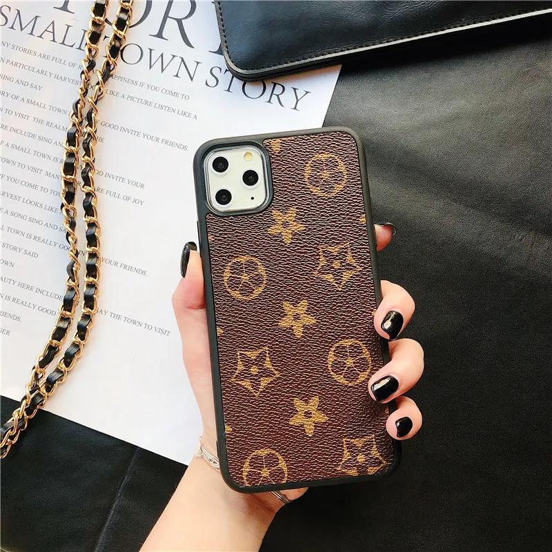 

For iphone 11 Luxury Brand Design Cell Phone Case Leather Phone Cover For iPhone 12 11 pro max Designer Case, Multi colors