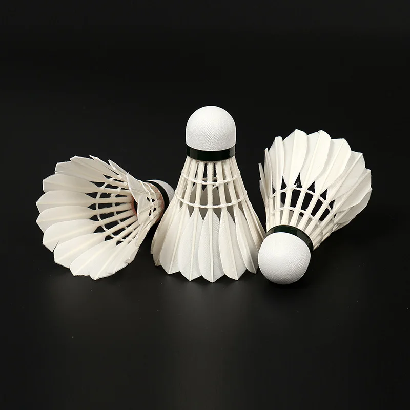 

high quality badminton shuttlecock goose feather shuttlecocks for competition Super Durable shuttle cock oem badminton ball