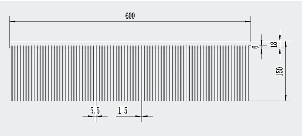 
China power aluminum heat sink is used for the inverter 500(W)*80(H)*400(L)mm 