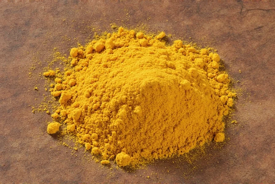 Turmeric root and powder displayed in a wellness setting