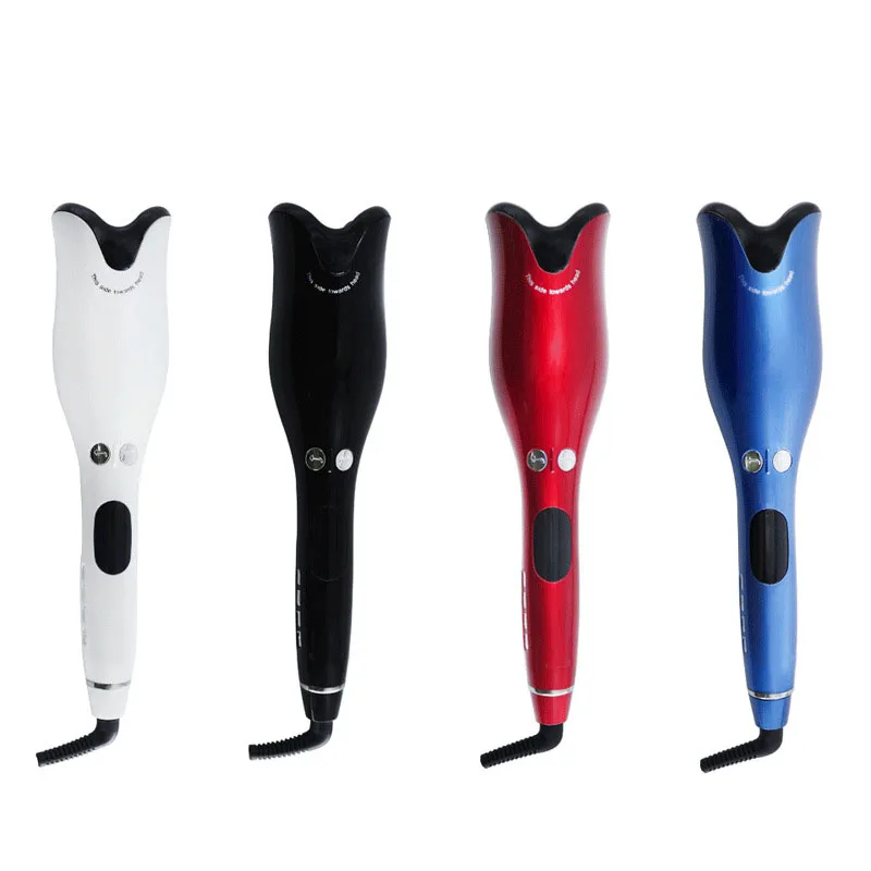 

New Coming Curling Iron Air Spin Ceramic Rotating Wand Curl 1 Inch Magic Mini Auto Automatic Hair Curler, Black, red, white,blue, red