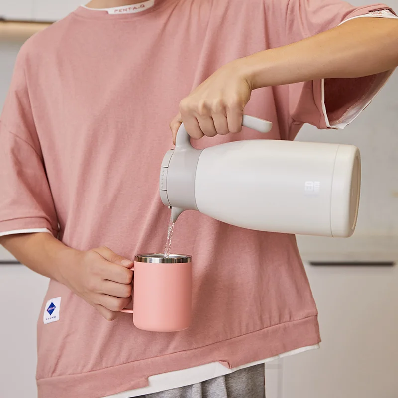 

GiNT 1.5L Great Quality Vacuum Flask Durable Thermal Coffee Pot Stainless Steel Teapot for Restaurant, Customized colors acceptable