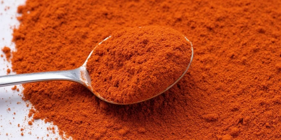 Vibrant bowl of healthy food sprinkled with chili powder