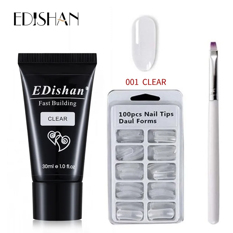 

Nail Gule Art Fast building Nail Poly gel Polish Gel Glue Nails Extension Kits, 7 colors