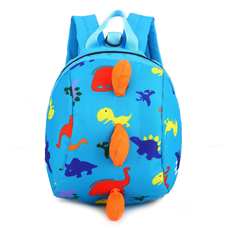 

boys dinosaur kids backpack children school bags girls book bag with leash, Many colors