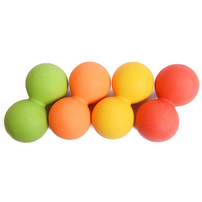 

Custom High Quality Yoga Roller Lacrosse Ball TPE Peanut Massage Ball, Various colours are available