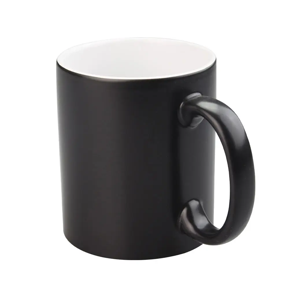 

Hot Sale 11oz Sublimation Color Changed Mug 320ml Sublimation semi sanding magical Coffee Mug Custom Logo Ceramic Mugs