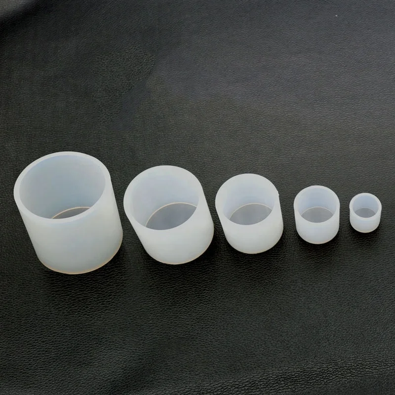 

New Arrival Silicone Resin Art Cylinder Mold for Concrete Candle Soap Holder, Clear