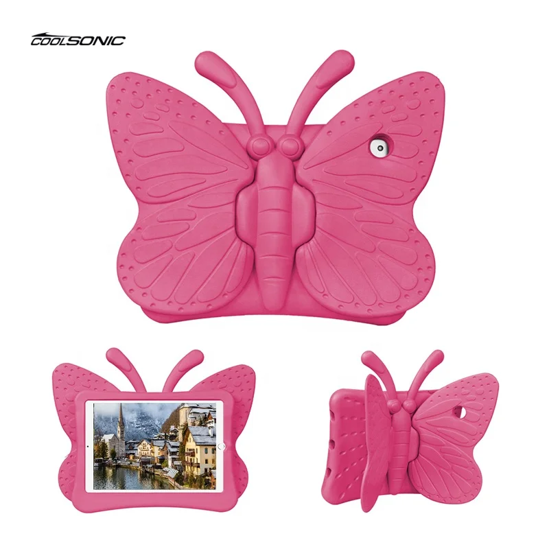 

Butterfly Light Weight EVA Stand Shockproof Rugged Heavy Duty Kids Tablet Case for Ipad 10.2 2019/2020, Multi colors