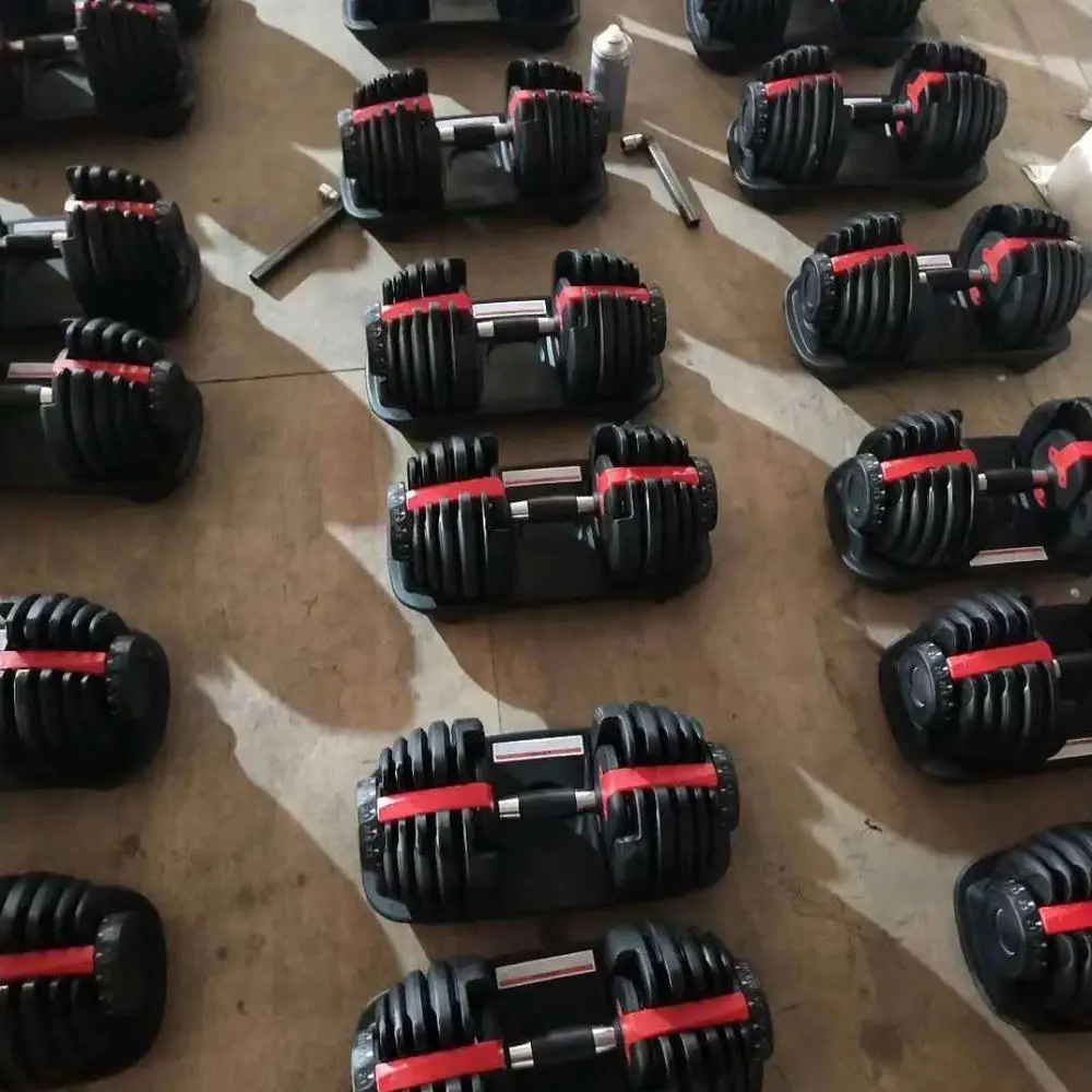 

Cheap Wholesale Dumbbell Set 24 kg 40kg Adjustable Dumbbell, Black