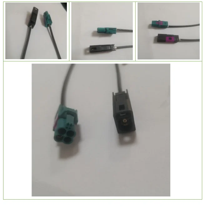 4pin Mini Fakra Hfm Male Connector To Female Fakra Automotive Cable