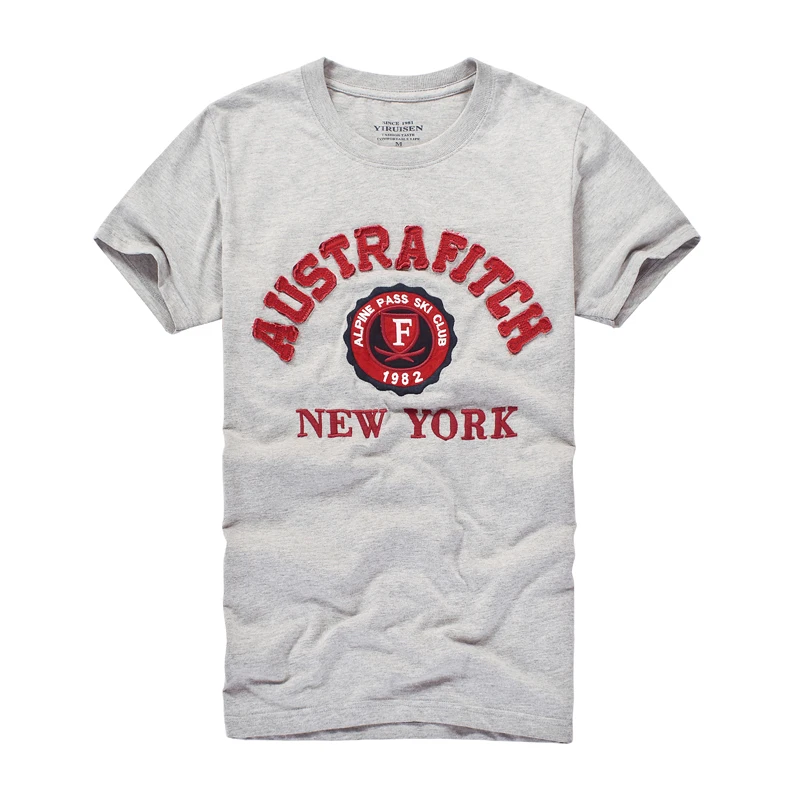 

Low MOQ retail screen print frayed embroidery washing applique custom brand t shirt, Customization available