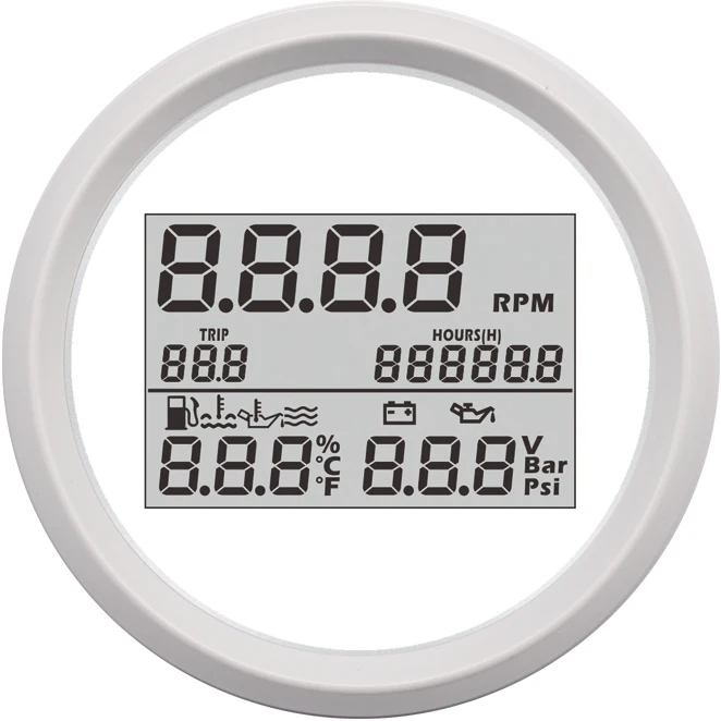 

Free Shipping ELING 85mm 3 in 1 Multifunction Gauge With Tachometer Water Temp Fuel Level