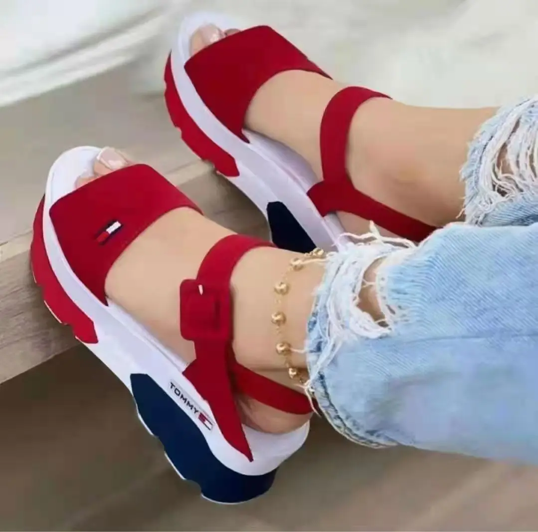 

Women Sandals 2022 Heels Sandals Peep Top Summer Shoes Women Platform Sandals Soft Wedges Shoes Sandalias Mujer Casual Footwear