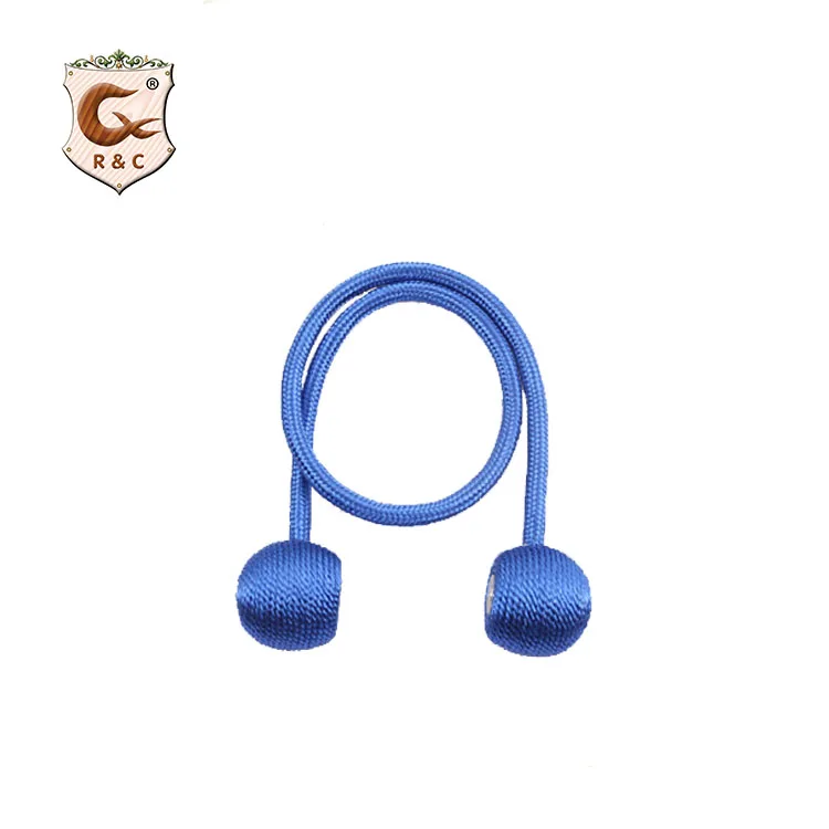 

R&C 2021 Supplier Weave Strong Magnetic Decorative Rope Curtain Tiebacks, Wholesale Curtain Holdback Hooks Accessories/, Multiple customization