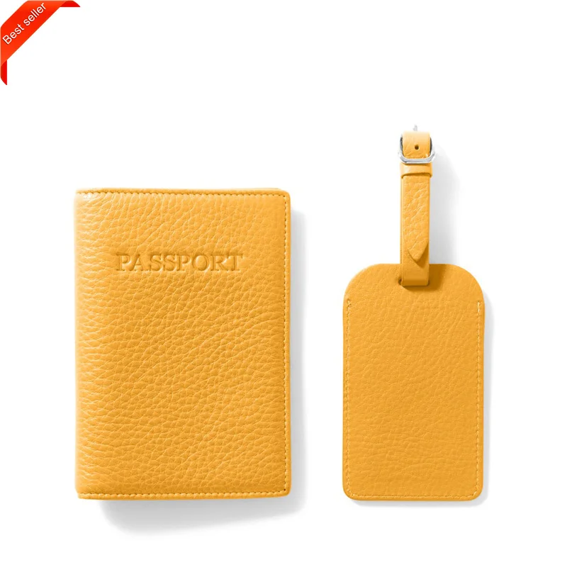 

New Design Custom PU Leather Passport Holder Cover Slim Passport Holder Luggage Tag Travel Gift Set, Colorful/customized