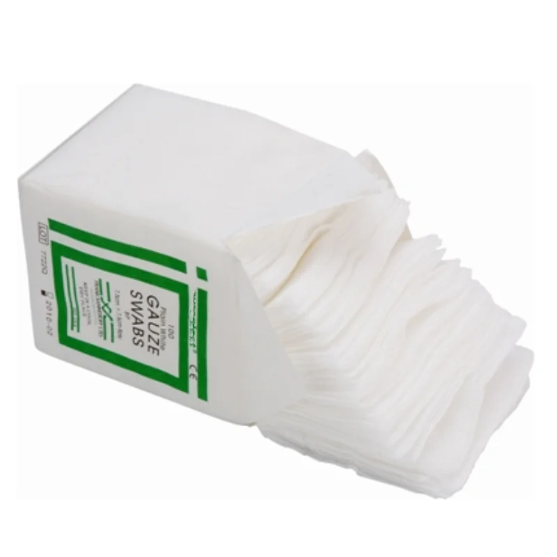 
compressas de gaze 100% all natural cotton gauze pieces 12ply 7.5x7.5cm gauze swabs non sterile gauze 