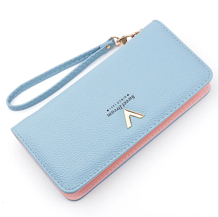 

2021 Amazon Hot Selling Minimalist Card Holder Wallet For Lady Durable Waterproof Wear-Resistant Slim Wallet Leather, Customized color