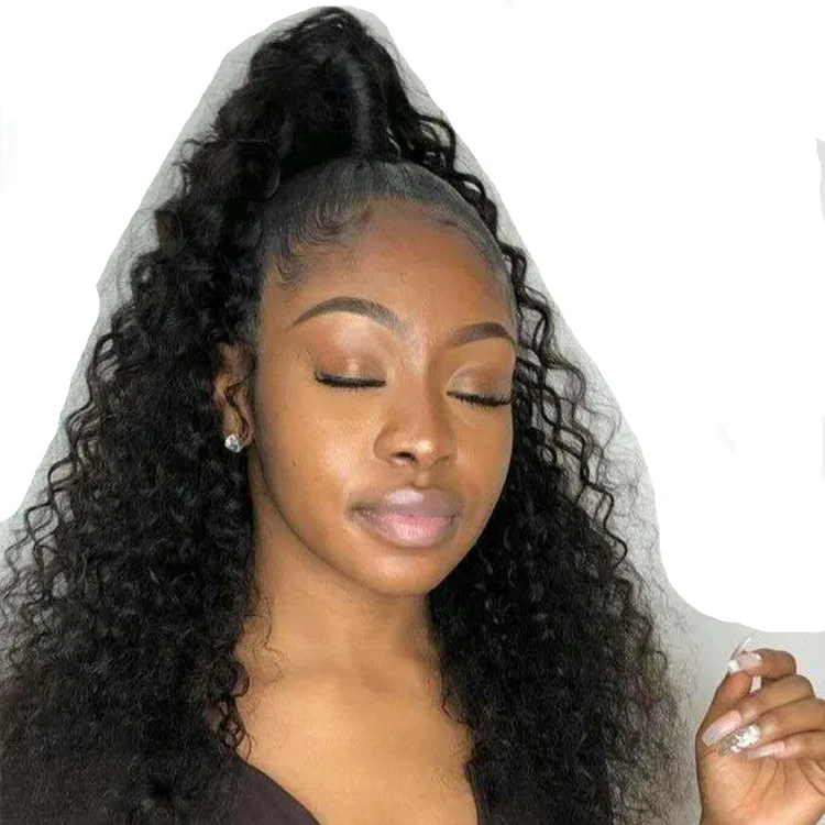 

Kinky Boucels Queue De Cheval Femmes Extensions De Cheveux Afro Boucels Queue De Poney postiche Cordon Ponytails Pieces High Bun
