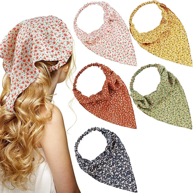 

Jachon Bohemian style hair band floral pastoralism triangle headband the comfort and convenience hair band, As picture