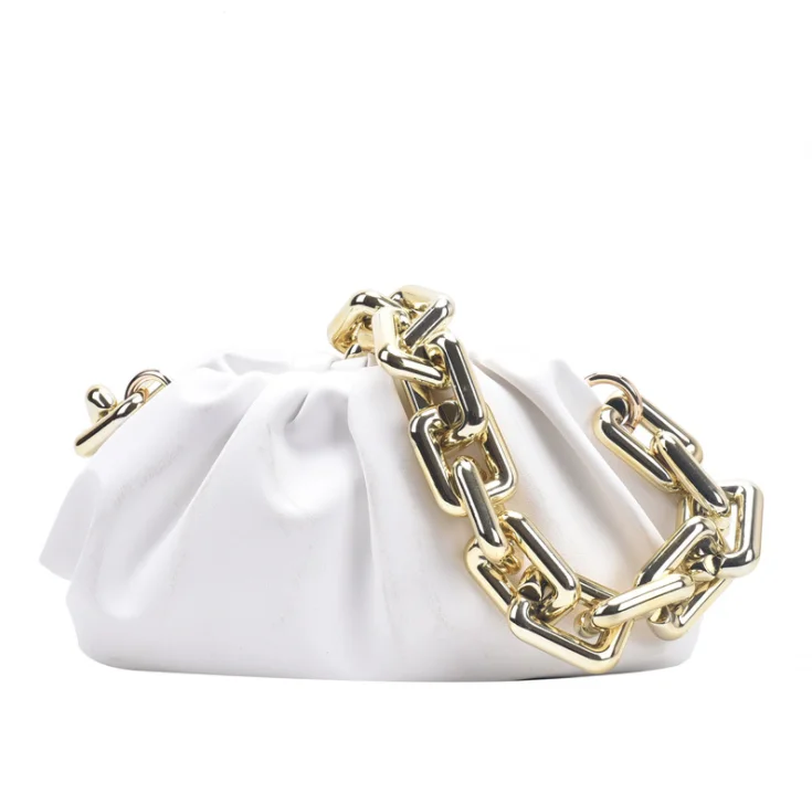 

Small cloud shape hand bags with Big Chain for ladies