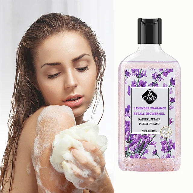 

AH Hot Sale Lavender Petals Scent Body Care Wash Lavender Petal Fragrance Shower Gel