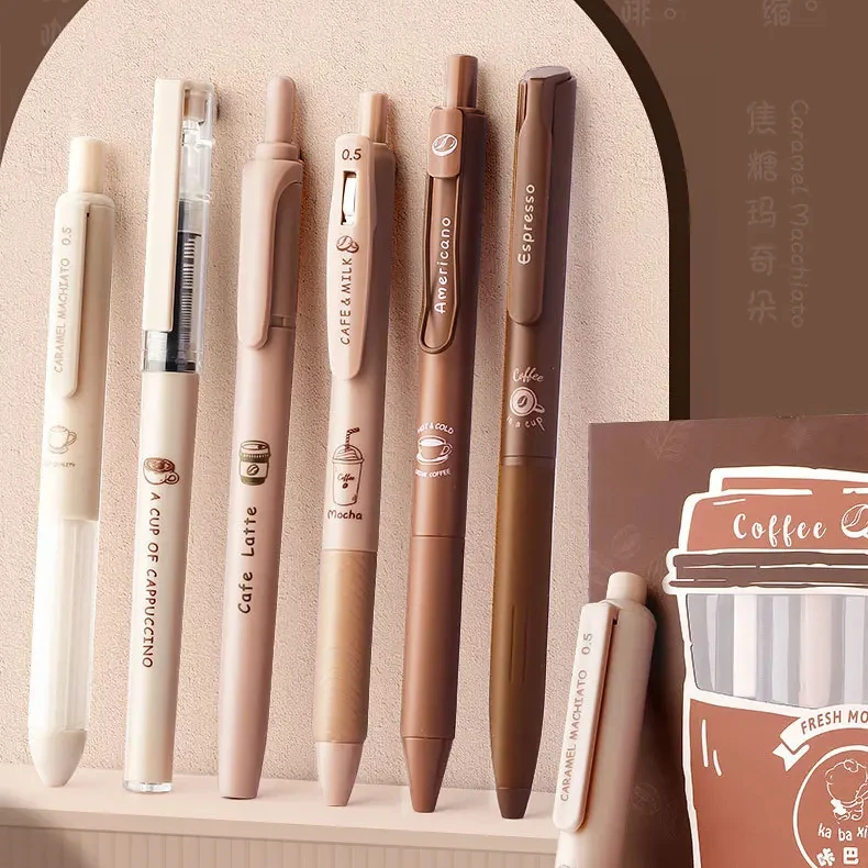 

Ballpoint pen student brush question press action neutral pen high appearance black quick drying tip water pen