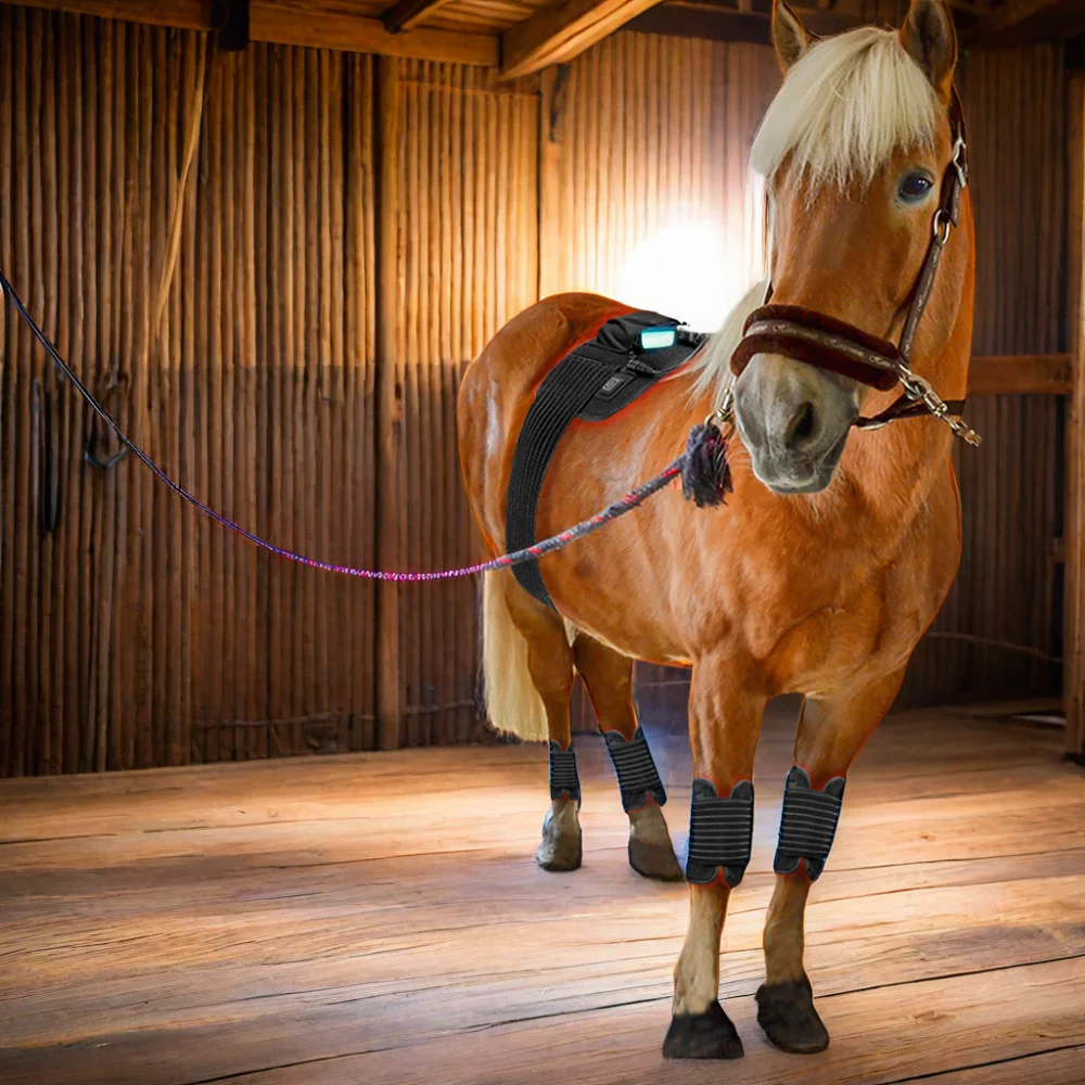New Pet Physical Therapy Belt Horses Care Near Infrared Hoof Pain Relief Flexible Red Light Therapy Horse Pad for Horse