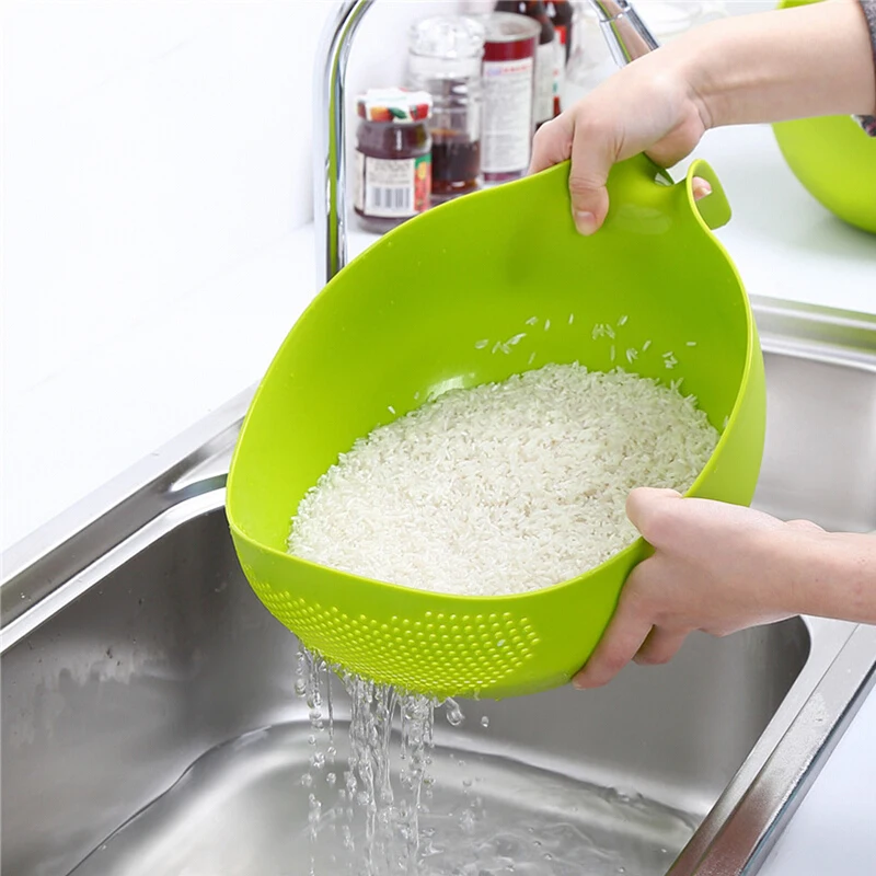 

New Arrival Kitchen Plastic Washing Colander For Washing Fruit And Vegetable, Green, pink, can be customized