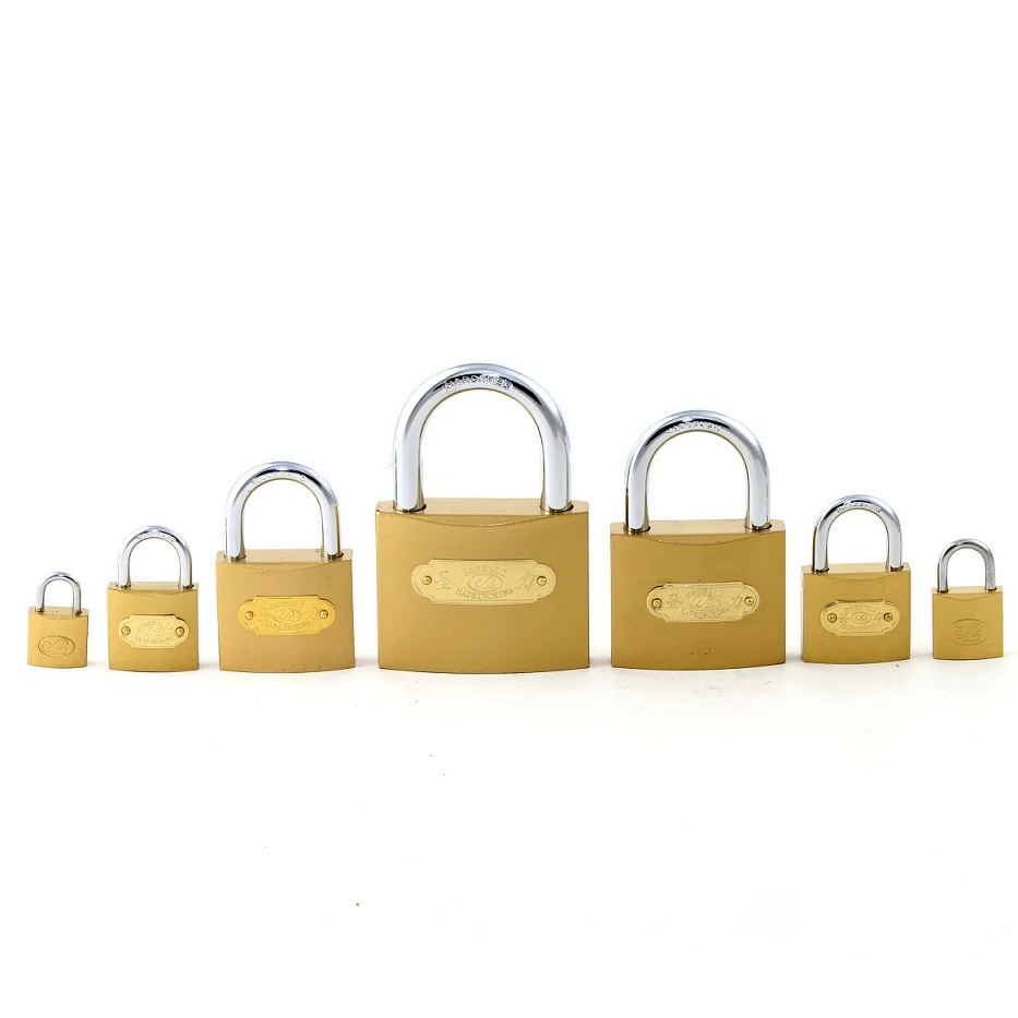Cheap and Top Security Thin Type Imitate Brass/Grey/Plastic Painted Iron Padlock