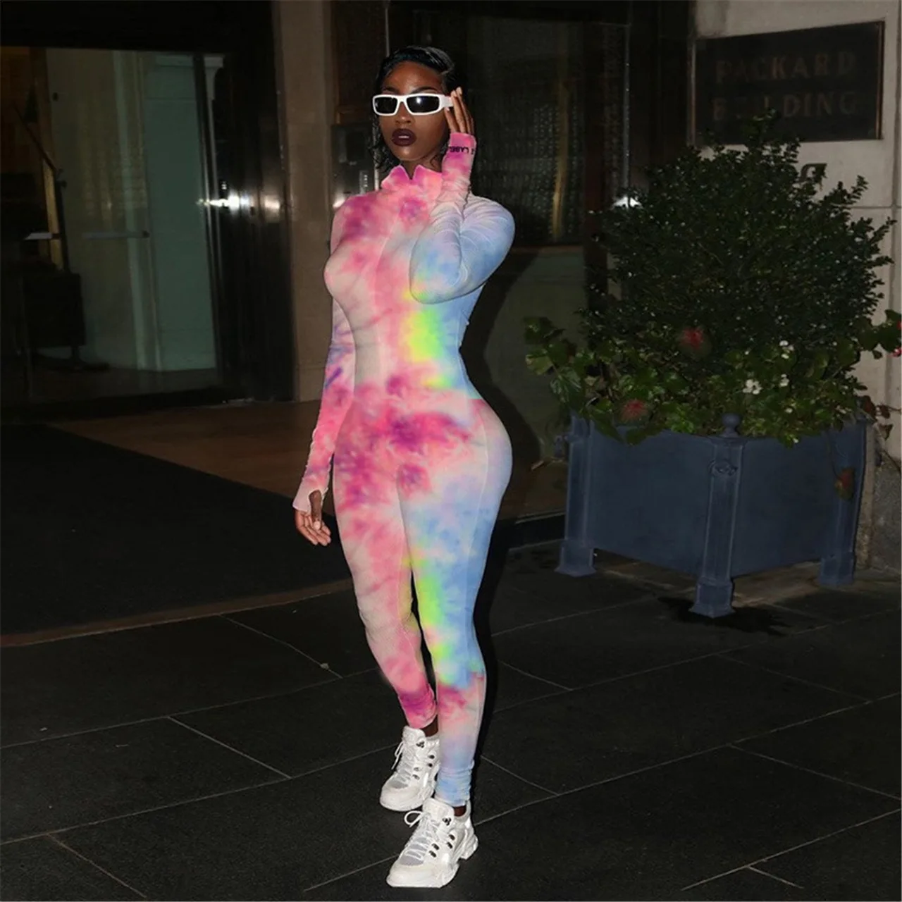 

s389a sexy casual bodycon playsuits 2021 new fashion trousers jumpsuit