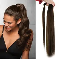 

SURNEL Stylish and easy-to-wear ponytail hair,Suitable for hair dressing lengthening, hair bundle,human hair