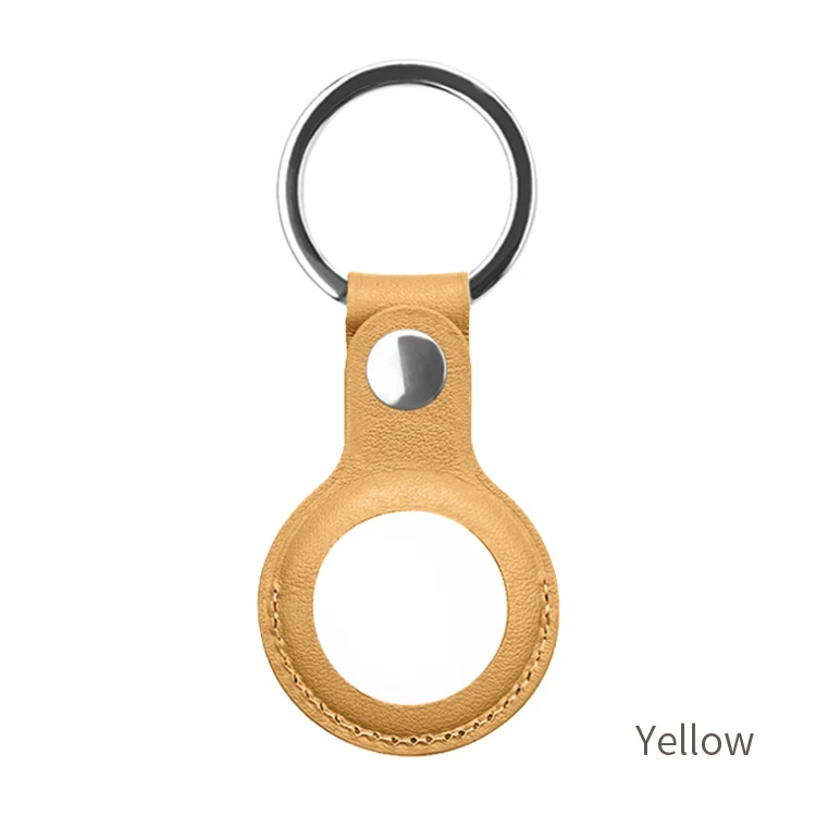 

Luxury Leather case For apple airtags Anti-fall Waterproof Full Protective for airtags case cover with keychain, Black/grey /pink/gold