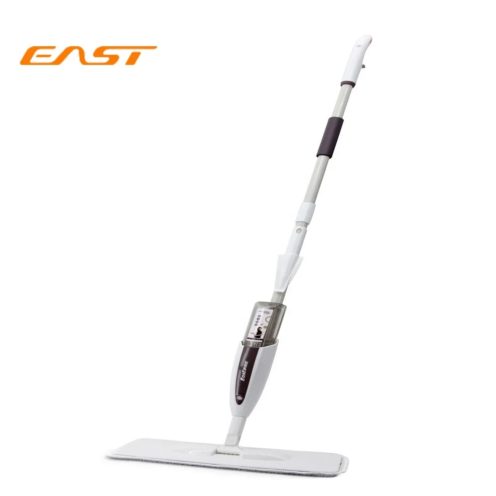 

EAST 360 Degree Swivel Aluminum handle Big Volume Water Microfiber Cloth Floor Cleaning spray Mop