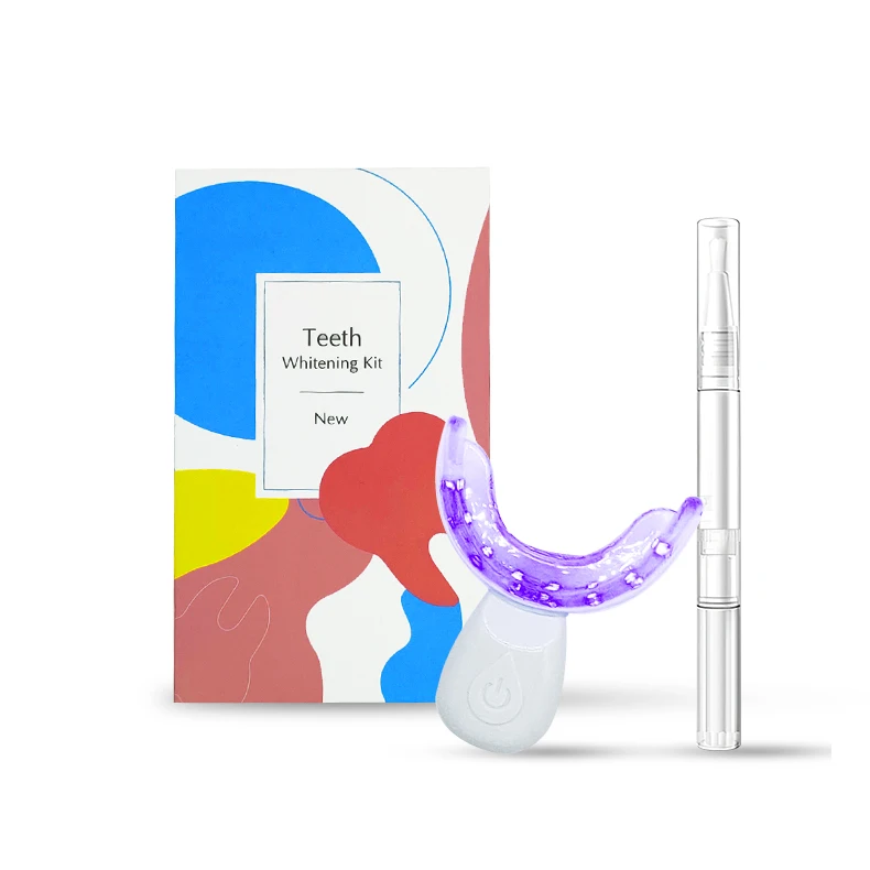 

Rechargeable Tooth Whitening Led Wireless Dropshipping Teeth Whitening Kit 44% Gel Portable Teeth Whitener For Home Use, White or oem