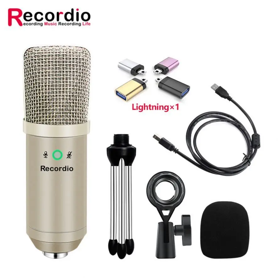 

GAM-U08 Wholesale Microphone For Skype Conference Tiktok Youtobe With Low Price, Black,champagne