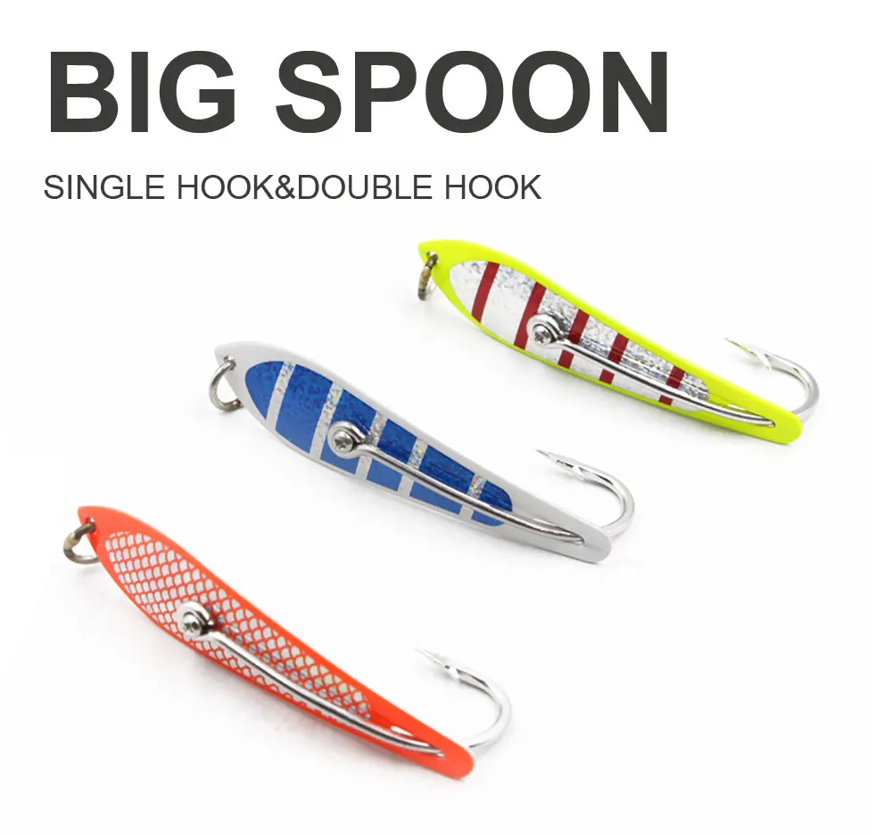 Hot Sale Sea Fishing Trolling Spoon All Metal Lure Stainless Steel Boat