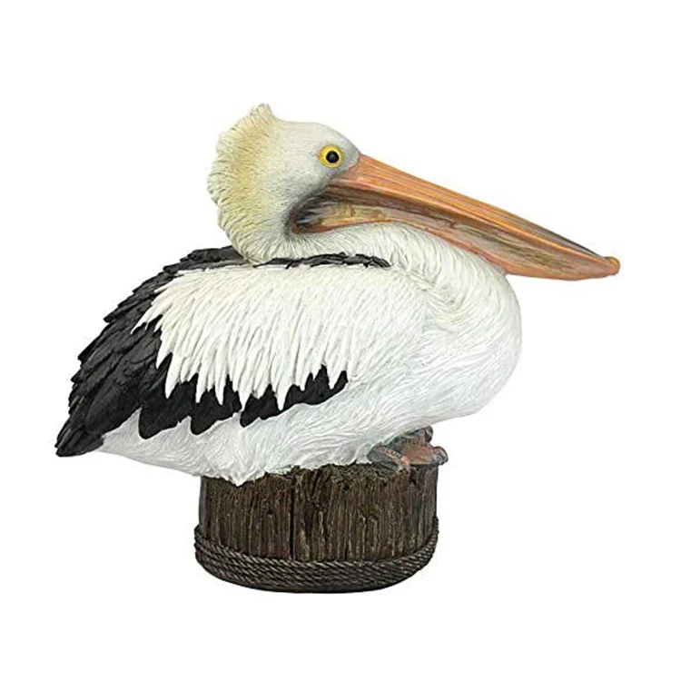 Decorative Custom Design Outdoor Garden Birds Resin Coastal Bay Pelican