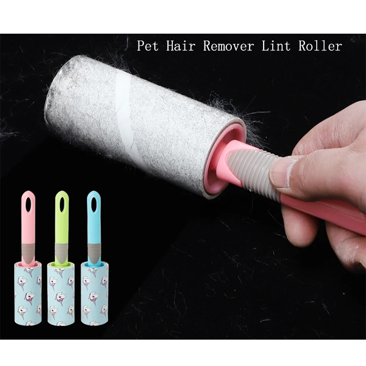 

Amazon Best Seller 40 Sheets Sticky Dog Pet Hair Remover Lint Roller for Pet, Pink/green/blue