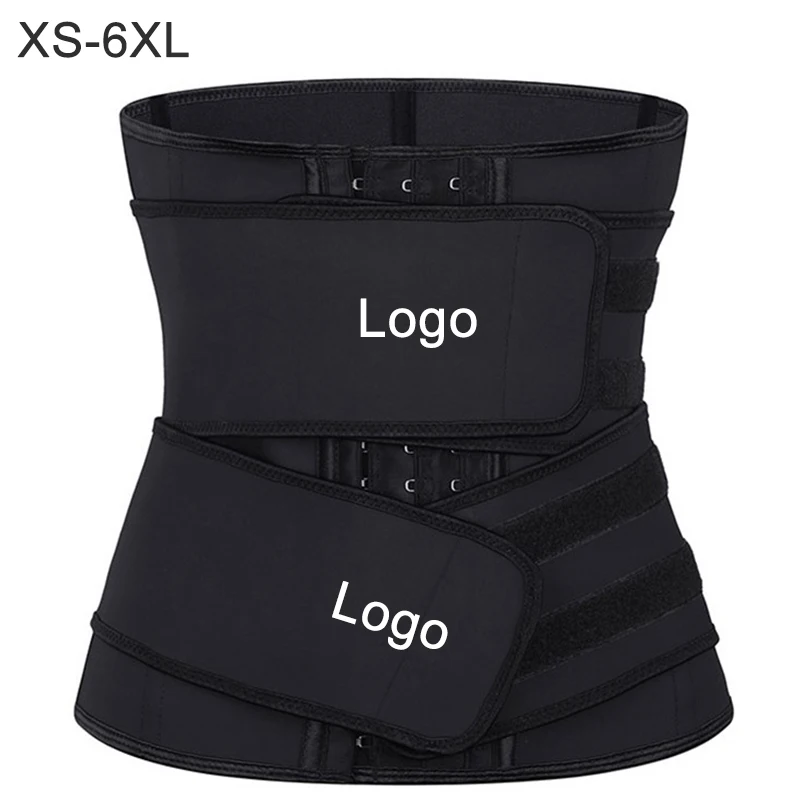 

Custom XS 6X Corset Tummy Control Shapers Women Fajas Formadores Strap Shape Wear Waist Trainer With Hook And Double Belt Latex