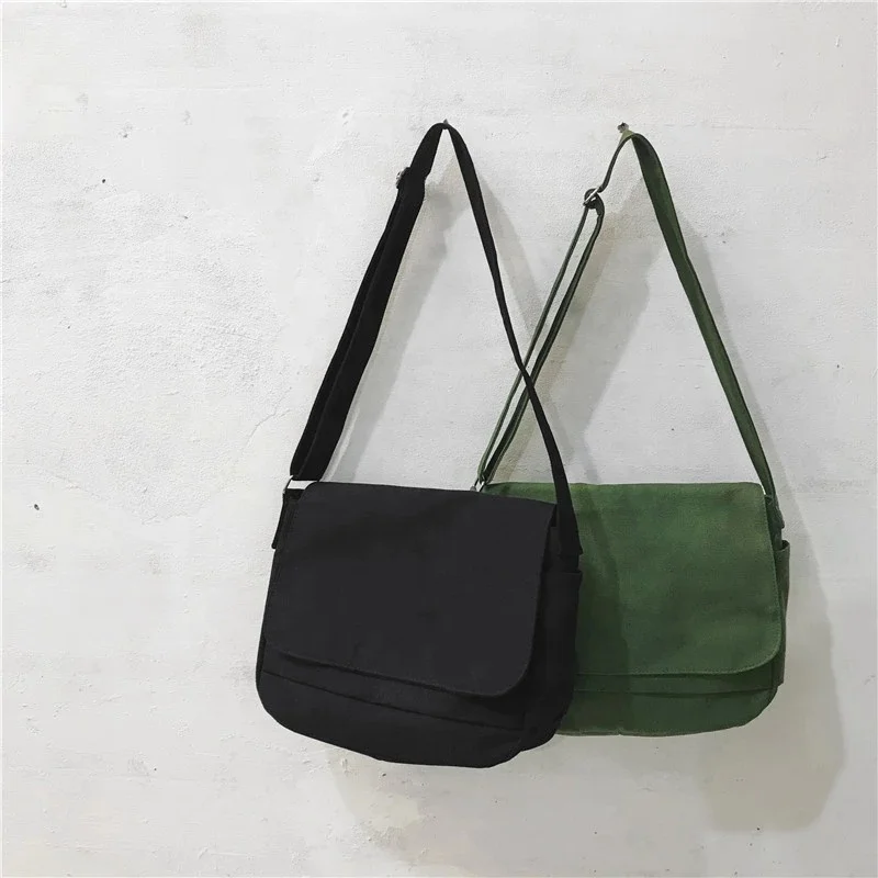 

2020 Large Capacity Japanese Canvas Women Shoulder Bag Cotton Messenger Bags