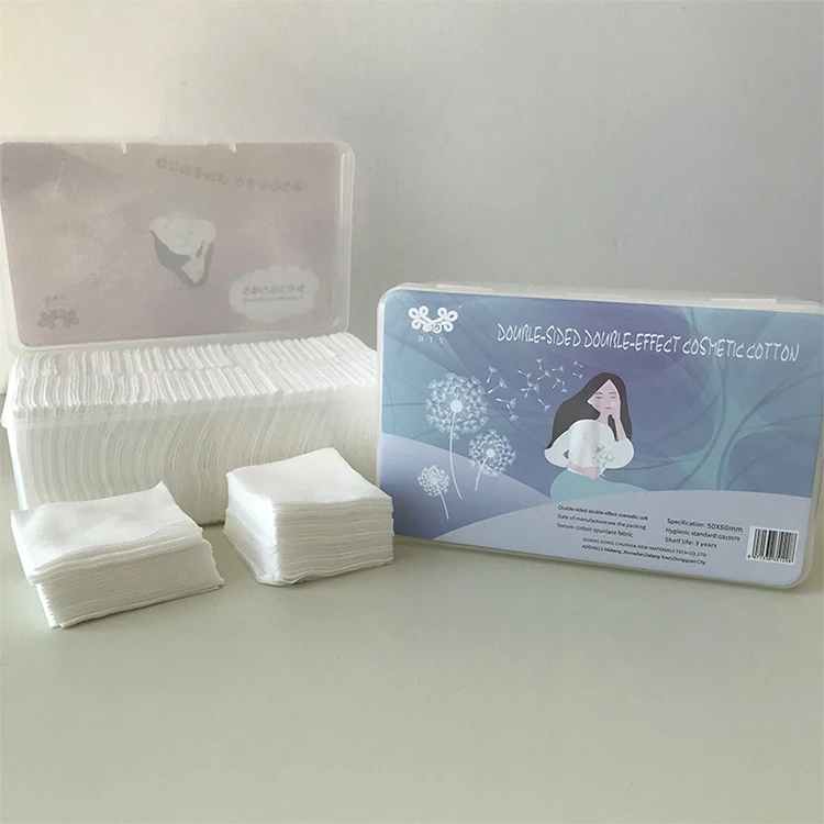 

Wholesale nail polish removable pad with high cleaning power, makeup remover pad, Pure white