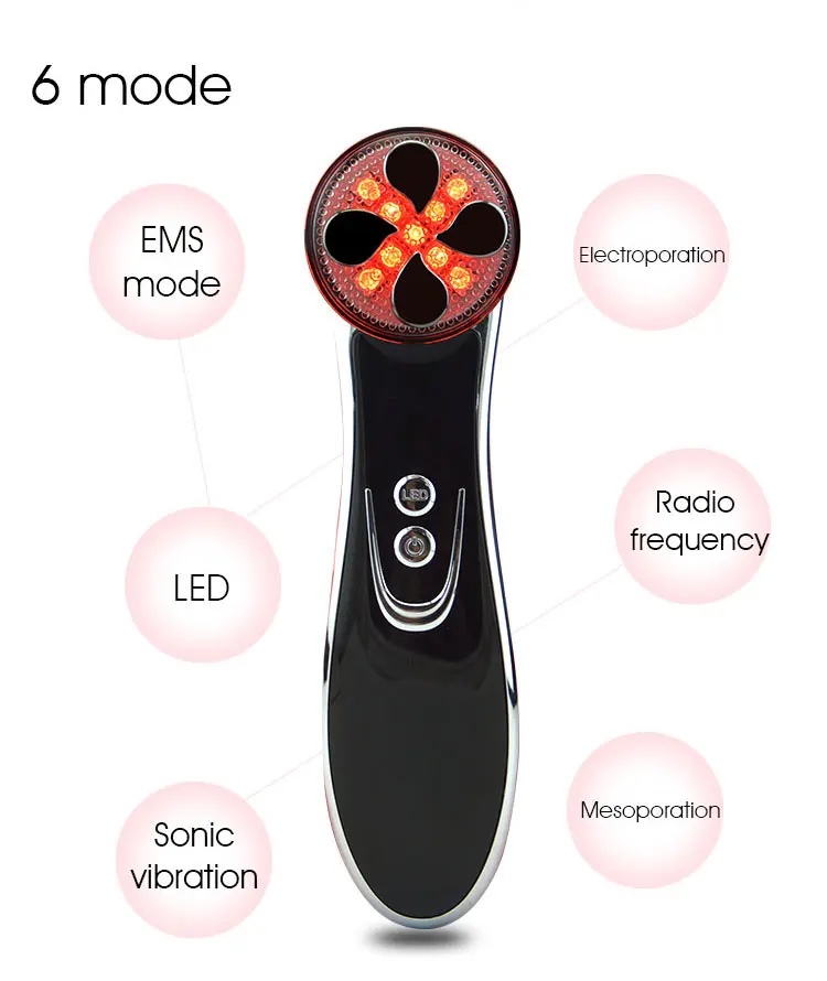 

Wholesale Portable 5 in 1 Led Skin Tightening Beauty Spa Equipment 5 Colors Photon Skin Rejuvenation Beauty Machine, Black white pink green