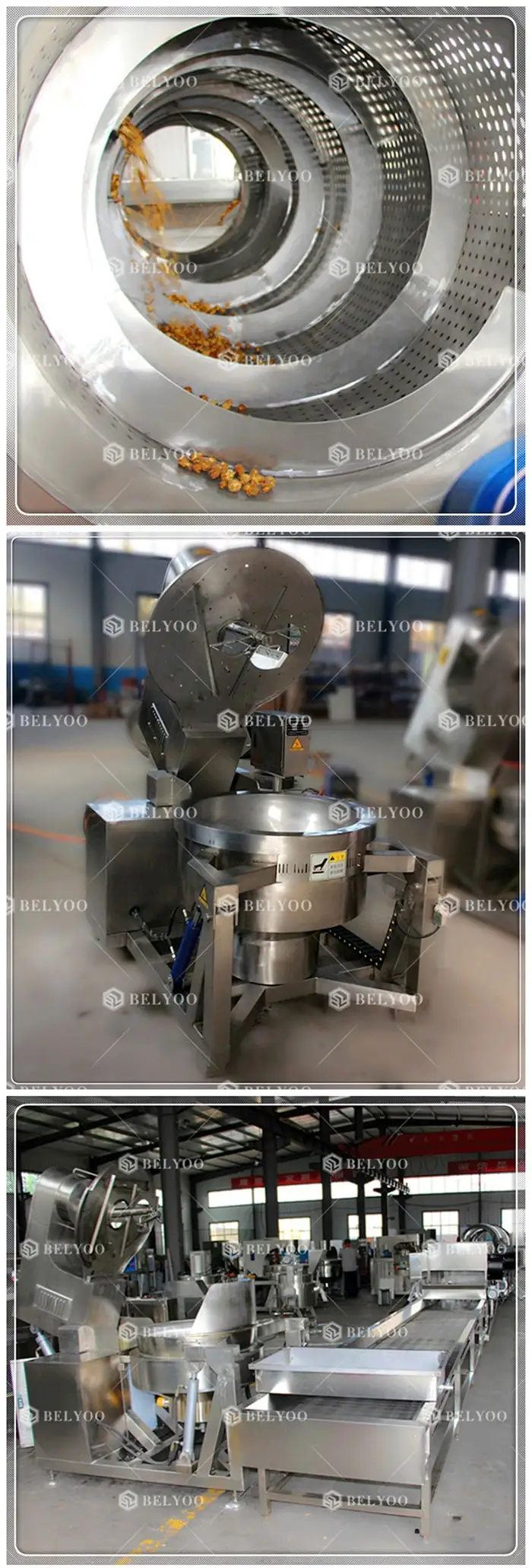 Gas electric mustard strawberry chocolate caramel popcorn maker home portable manual industrial popcorn making machine