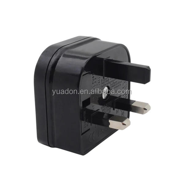 Euro Eu 2 Pin To 3 Pin Uk Converter Adaptor Electrical Plugs Pin Travel