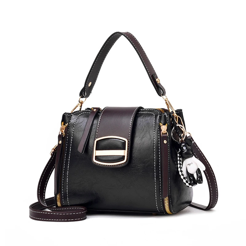 

Spring and summer small bag 2021 new fashion tide small bucket bag shoulder messenger handbag, Picture color